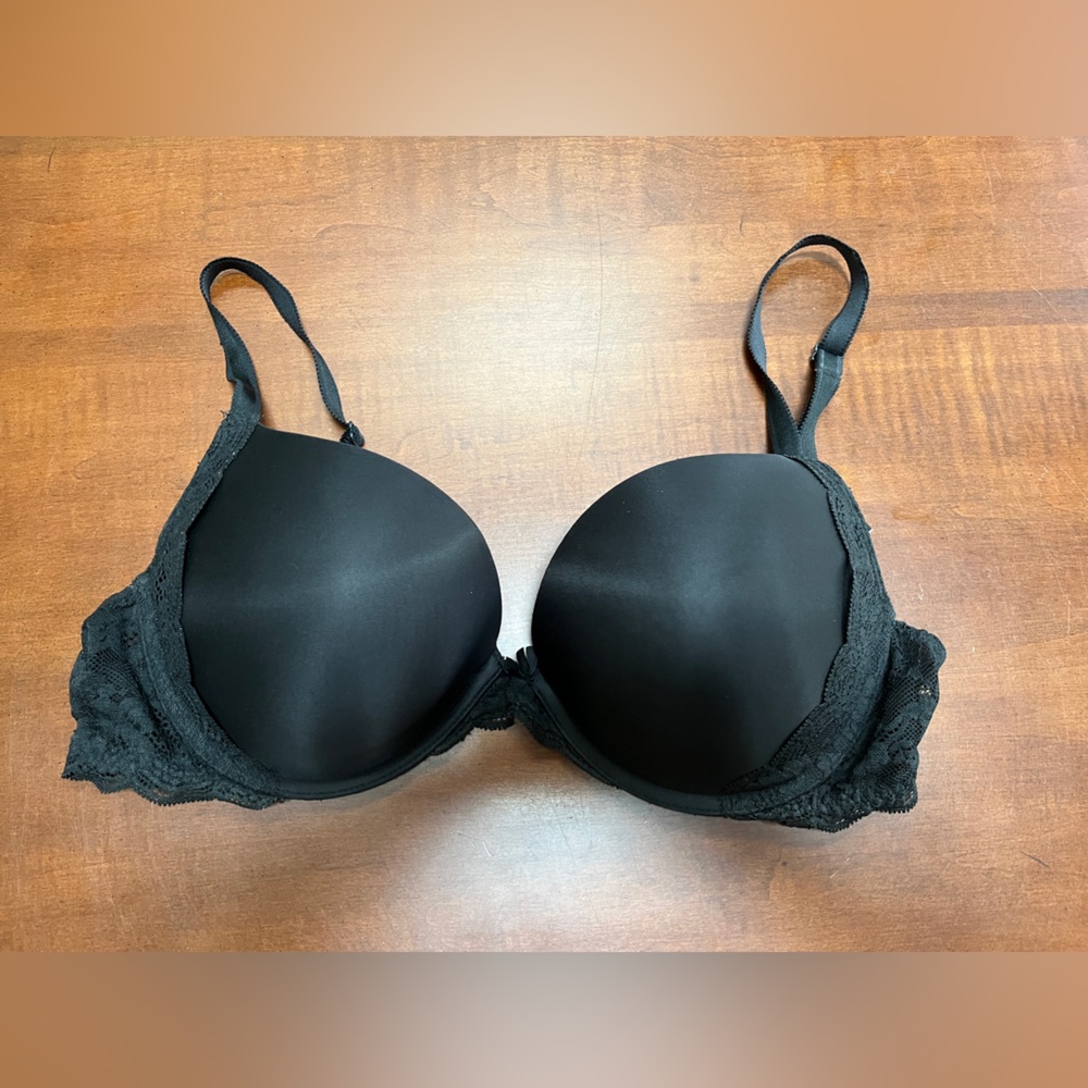 Victoria's Secret Black Full Coverage Push Up Padded  Bra